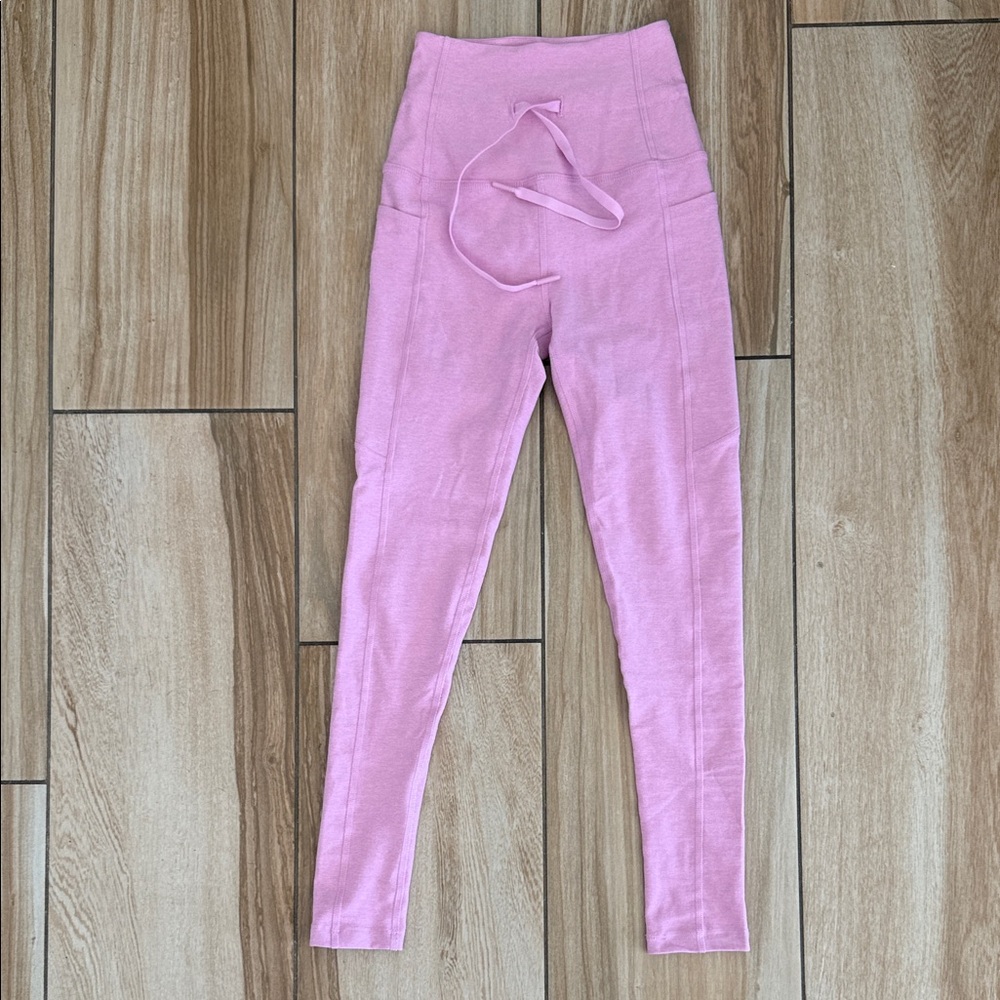 Beyond Yoga Blush Pink High-Waisted Leggings